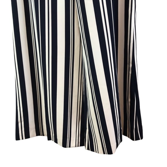 Lena Gabrielle Striped Wide Leg Palazzo Pants High Waist Coastal Chic Resortwear - Picture 3 of 11